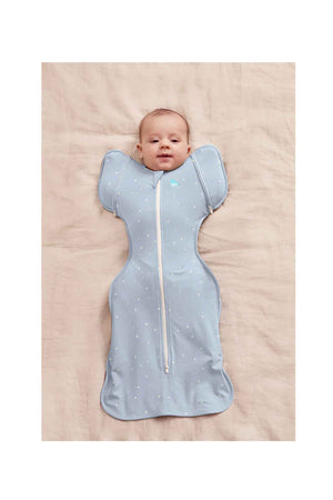 Love To Dream Swaddle Up Transition Bag Stage 2 1.0 Tog Stretch Cotton Twinkle Powder Blue