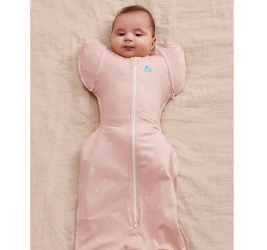 Love To Dream Swaddle Up Transition Bag Stage 2 1.0 Tog Stretch Cotton Twinkle Powder Pink