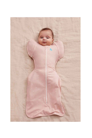 Love To Dream Swaddle Up Transition Bag Stage 2 1.0 Tog Stretch Cotton Twinkle Powder Pink