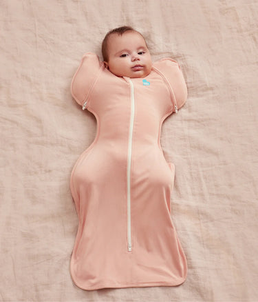 Love To Dream Swaddle Up Transition Bag Stage 2 0.2 Tog Stretch Cotton Pink Blush