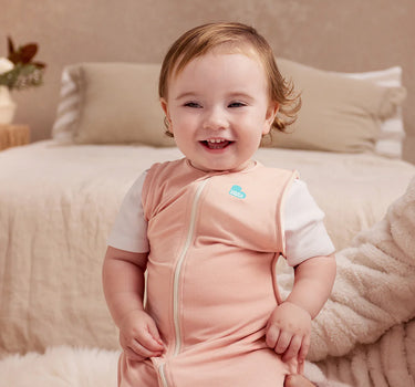 Love To Dream Swaddle Up Transition Bag Stage 2 0.2 Tog Stretch Cotton Pink Blush
