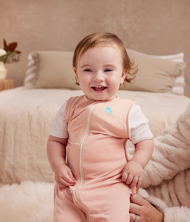 Love To Dream Swaddle Up Transition Bag Stage 2 0.2 Tog Stretch Cotton Pink Blush