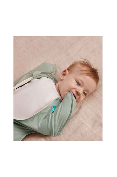 Love To Dream Swaddle Up Transition Bag Stage 2 0.2 Tog Stretch Cotton Olive