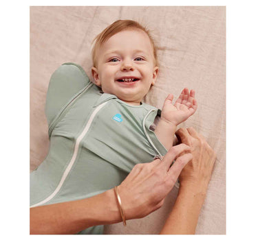Love To Dream Swaddle Up Transition Bag Stage 2 0.2 Tog Stretch Cotton Olive