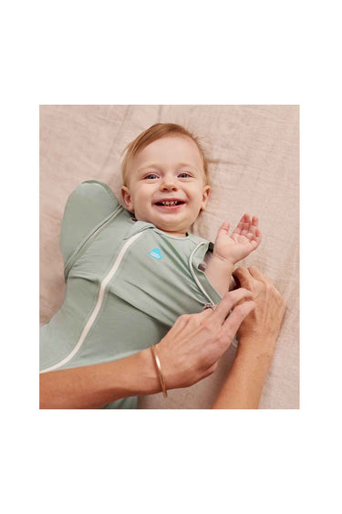Love To Dream Swaddle Up Transition Bag Stage 2 0.2 Tog Stretch Cotton Olive