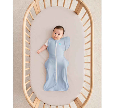 Love To Dream Swaddle Up Transition Bag Stage 2 0.2 Tog Stretch Cotton Soft Blue