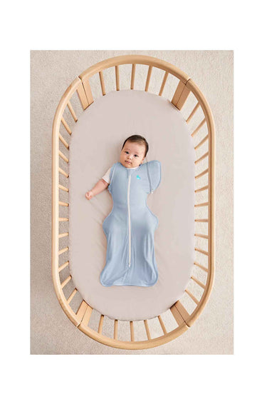Love To Dream Swaddle Up Transition Bag Stage 2 0.2 Tog Stretch Cotton Soft Blue