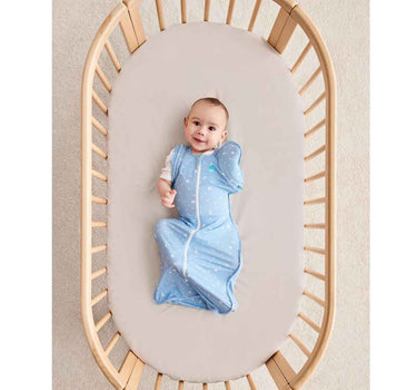 Love To Dream Swaddle Up Transition Bag Stage 2 1.0 Tog Viscose From Bamboo Time And Space Marle Blue