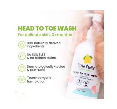 Little Etoile Head To Toe Wash For Delicate Skin 0M+ 250ml