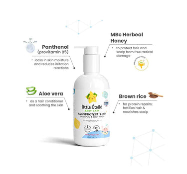 Little Etoile Swim Protect 2-In-1 Shampoo & Body Wash 24M+ 250ml