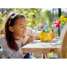 Load image into Gallery viewer, Lego Flowers In Watering Can
