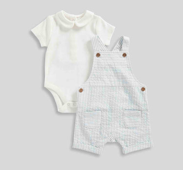 Mothercare My First Bibshorts and Bodysuit Set