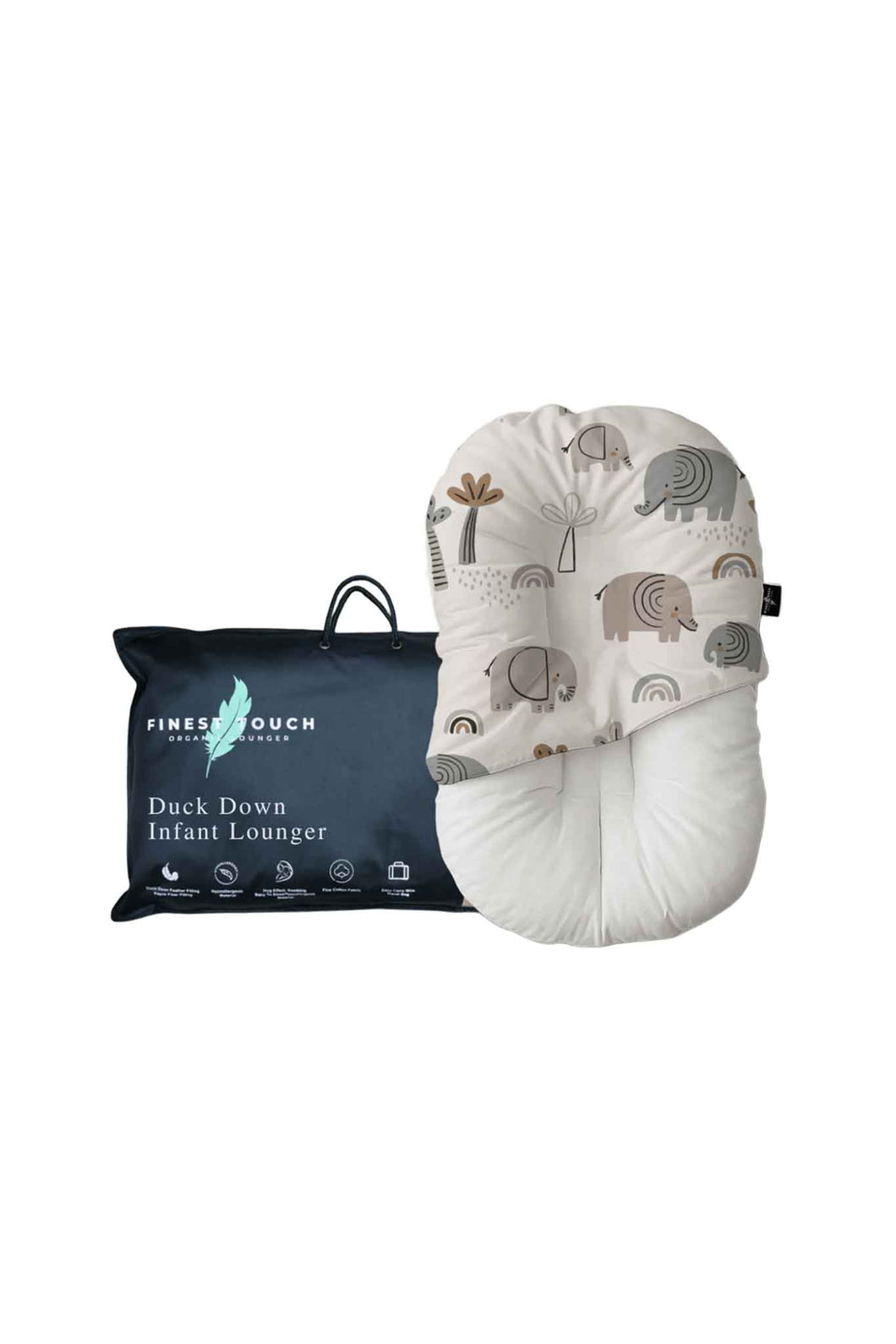 Finest Touch Duck Down Feather Infant Lounger Jumbo