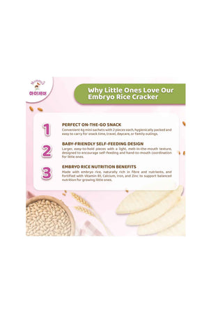 MommyJ Embryo Rice Cracker 6M+ 40g