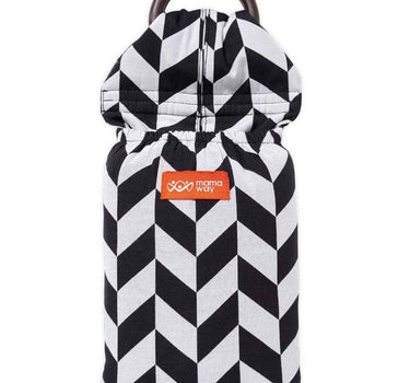 Mamaway Black & White Herringbone Baby Ring Sling