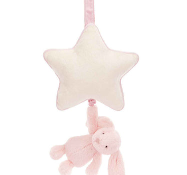 Jellycat Bashful Bunny Musical Pull Pink
