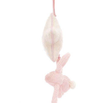 Jellycat Bashful Bunny Musical Pull Pink