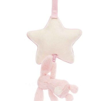 Jellycat Bashful Bunny Musical Pull Pink