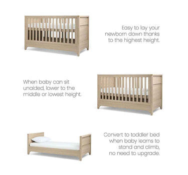 Mamas & Papas Barton Cot Bed 140cm x 70cm