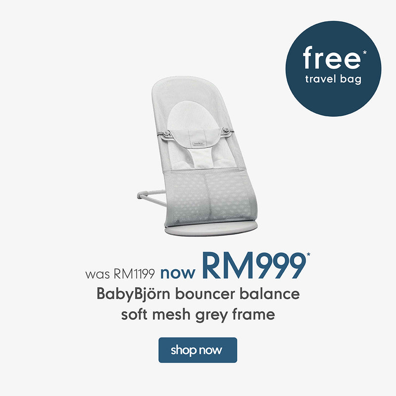 BabyBjorn Bouncer Balance Soft Mesh Grey Frame