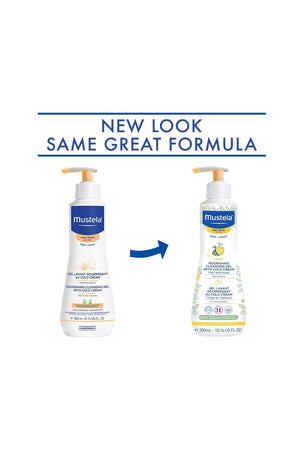 Mustela Nourishing Cleansing Gel With Cold Cream With Organically Farmed Beeswax - 300ml