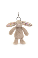 Load image into Gallery viewer, Jellycat Blossom Beige Bunny Petal Bag Charm
