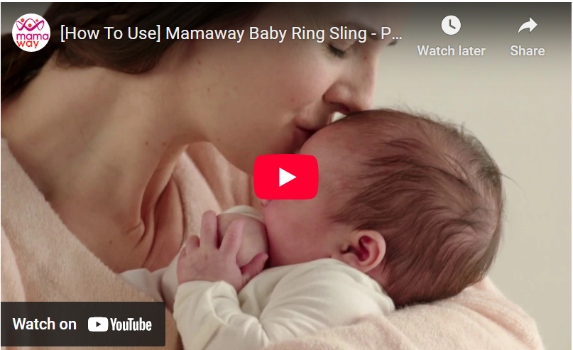 [How To Use] Mamaway Baby Ring Sling - Preparation + Packing