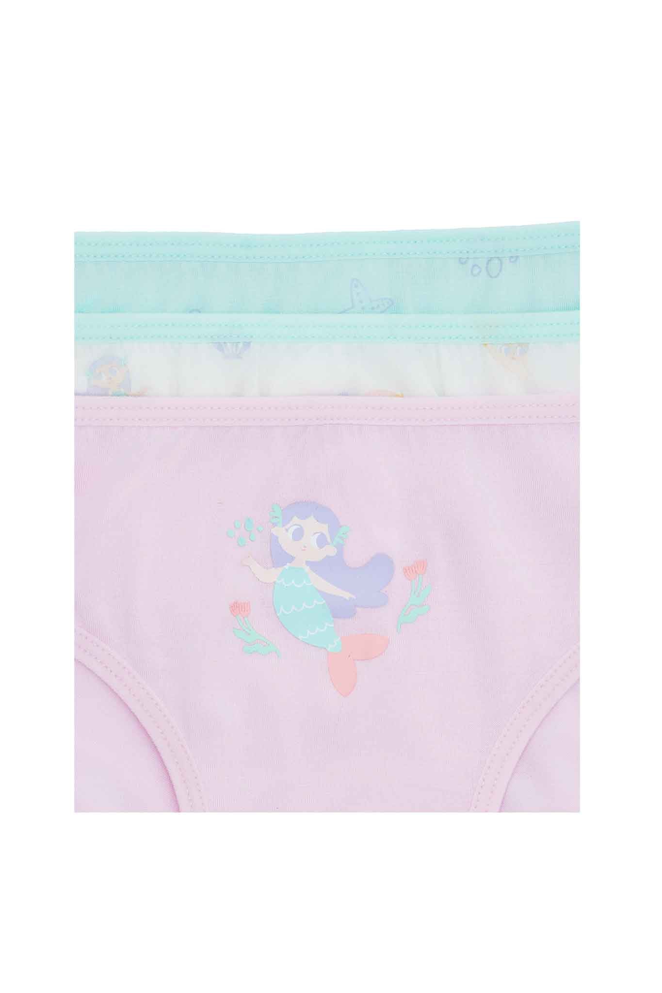 Not Too Big Mermaid Bamboo Briefs - 5 Packs