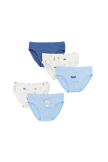 Not Too Big Captain Bamboo Brief 5 Pack