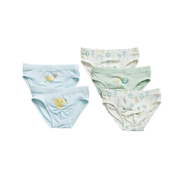 Not Too Big Racket Club Bamboo Brief - 5 Packs