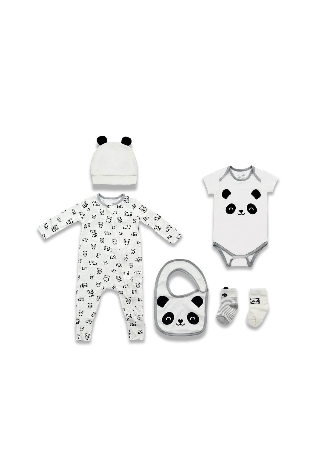 Not Too Big Panda Bamboo Gifting Set - 6 Pieces