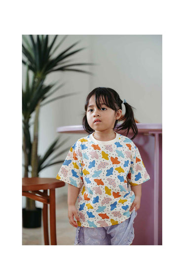 Not Too Big Birds Khaki Bamboo Short Sleeves T-Shirt