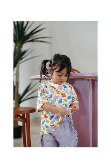 Not Too Big Birds Khaki Bamboo Short Sleeves T-Shirt