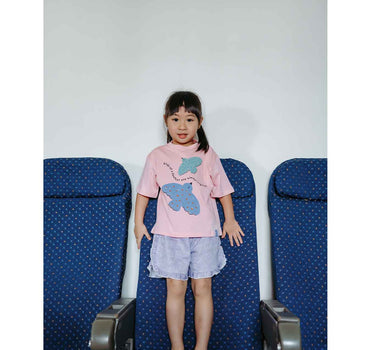 Not Too Big Birds Bamboo T-Shirt Pink