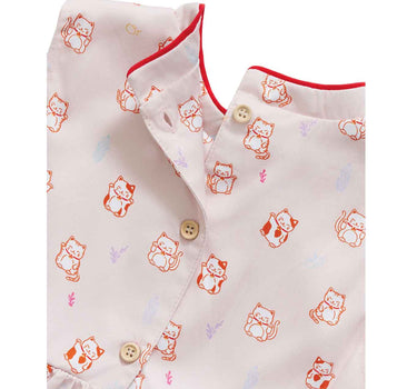 Not Too Big Fortune Neko Bamboo Dress