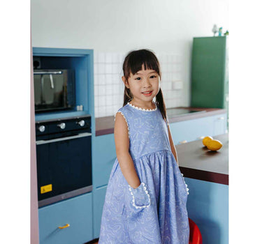 Not Too Big Birds Bamboo Dress with Pocket