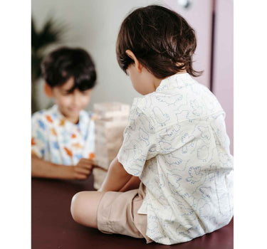 Not Too Big Birds Bamboo Shirt with Pocket