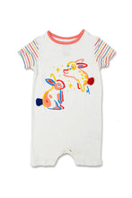 Load image into Gallery viewer, Not Too Big Bunny Bamboo Short Sleeves Romper - 2 Pack
