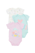 Load image into Gallery viewer, Not Too Big Mermaid Bamboo Short Sleeves Bodysuits - 3 Packs

