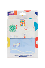 Load image into Gallery viewer, Not Too Big Captain Bamboo Short Sleeves Rompers - 2 Packs
