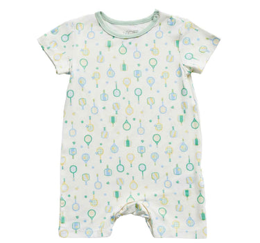 Not Too Big Racket Club Bamboo Short Sleeves Romper 2 Pack