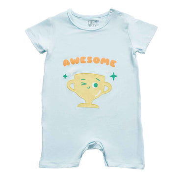 Not Too Big Racket Club Bamboo Short Sleeves Romper 2 Pack