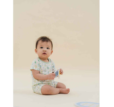 Not Too Big Racket Club Bamboo Short Sleeves Romper 2 Pack