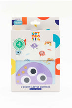 Load image into Gallery viewer, Not Too Big Monster Bamboo Short Sleeves Rompers - 2 Packs
