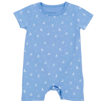 Not Too Big Whaley Bamboo Romper 2 Pack