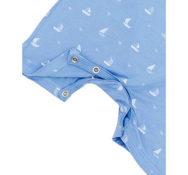 Not Too Big Whaley Bamboo Romper 2 Pack
