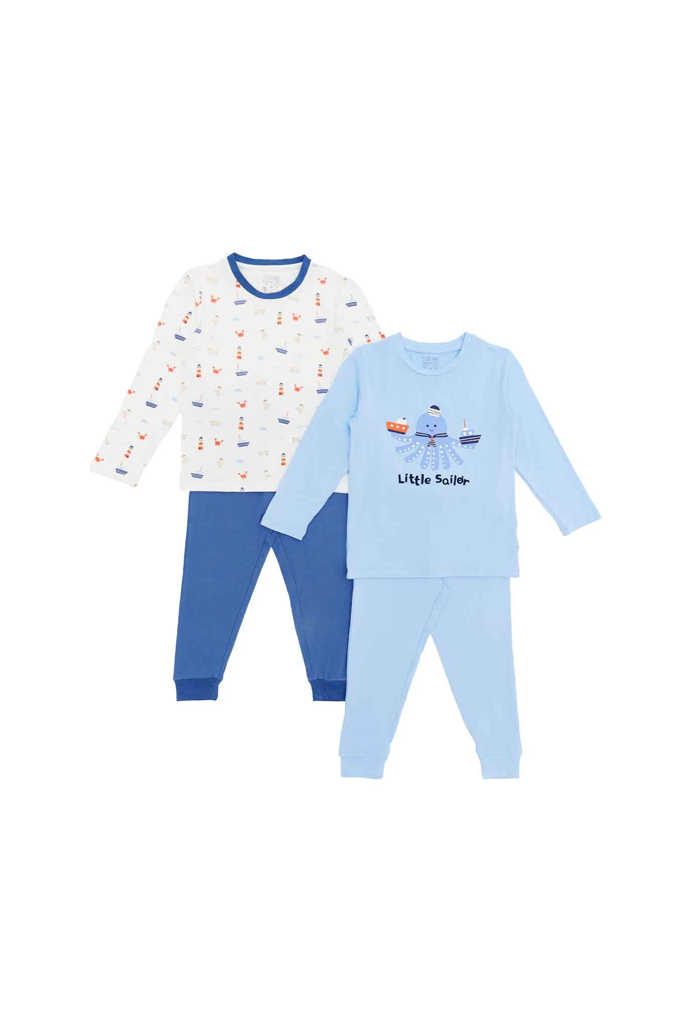 Not Too Big Captain Bamboo Pyjamas - 2 Packs