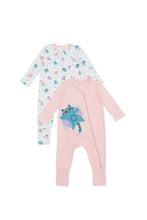 Load image into Gallery viewer, Not Too Big Kitten Bamboo Sleepsuit - 2 Packs
