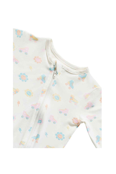 Not Too Big Roller Babes Bamboo Sleepsuit Zipped 2 Pack