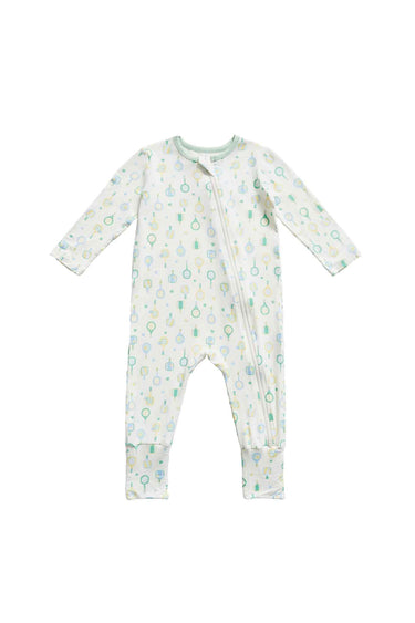Not Too Big Racket Club Bamboo Sleepsuit Zipped 2 Pack
